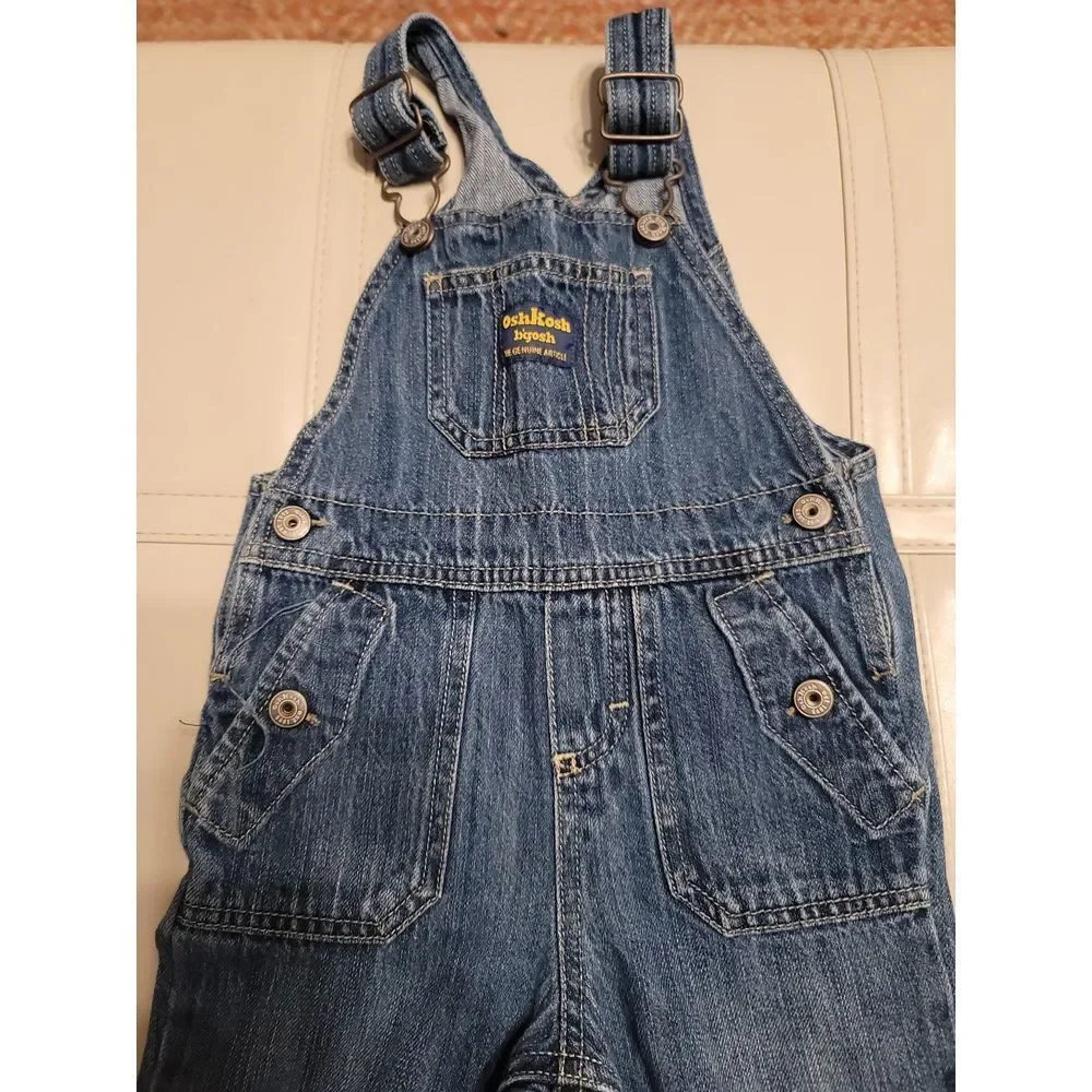 Vintage,‎ Rare, OshKosh B'Gosh Vestbak Overalls size 2T